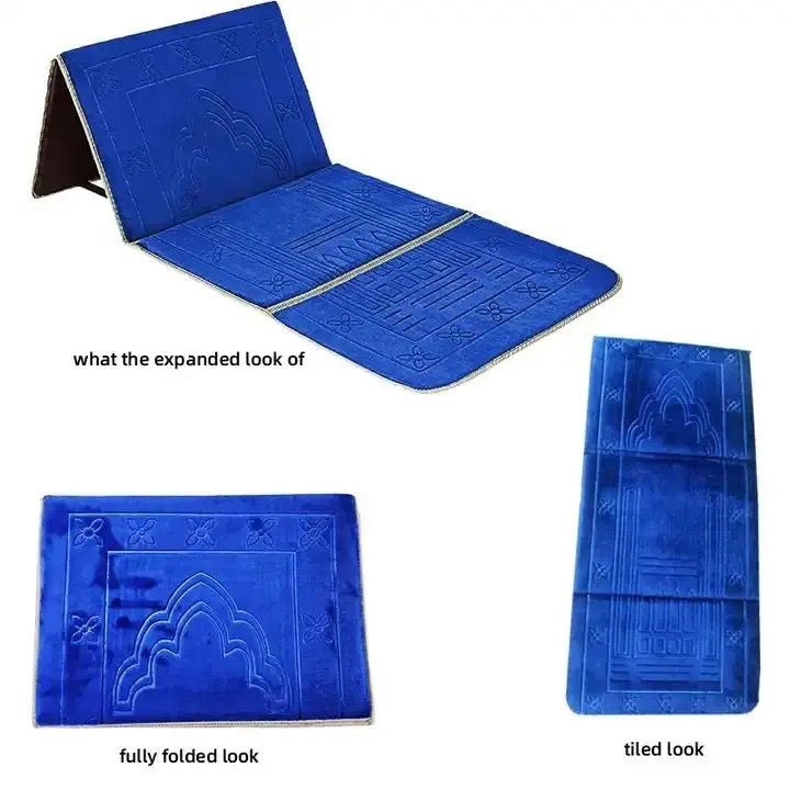 Foldable Meclis Prayer Mat With Backrest